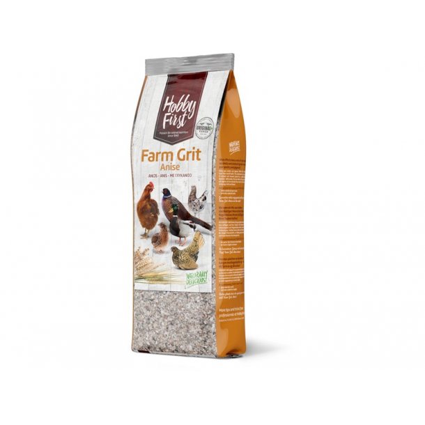 Hobby First Farm Grit hnseskaller med anis 2,5 kg