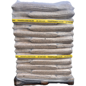 Tr�piller Mix 6/8mm ca 10% 8mm, Palle 832 kg.